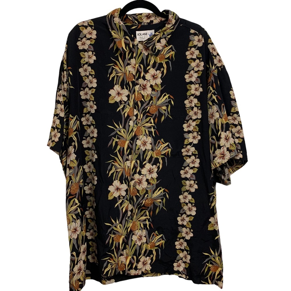 Iolani Vintage Hawaiian Shirt Made in Hawaii size XXL